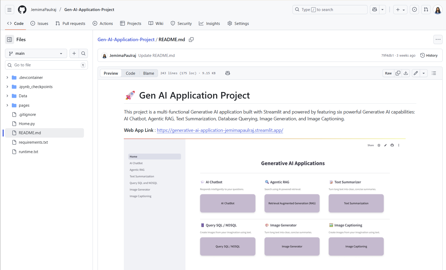Gen AI App Screenshot